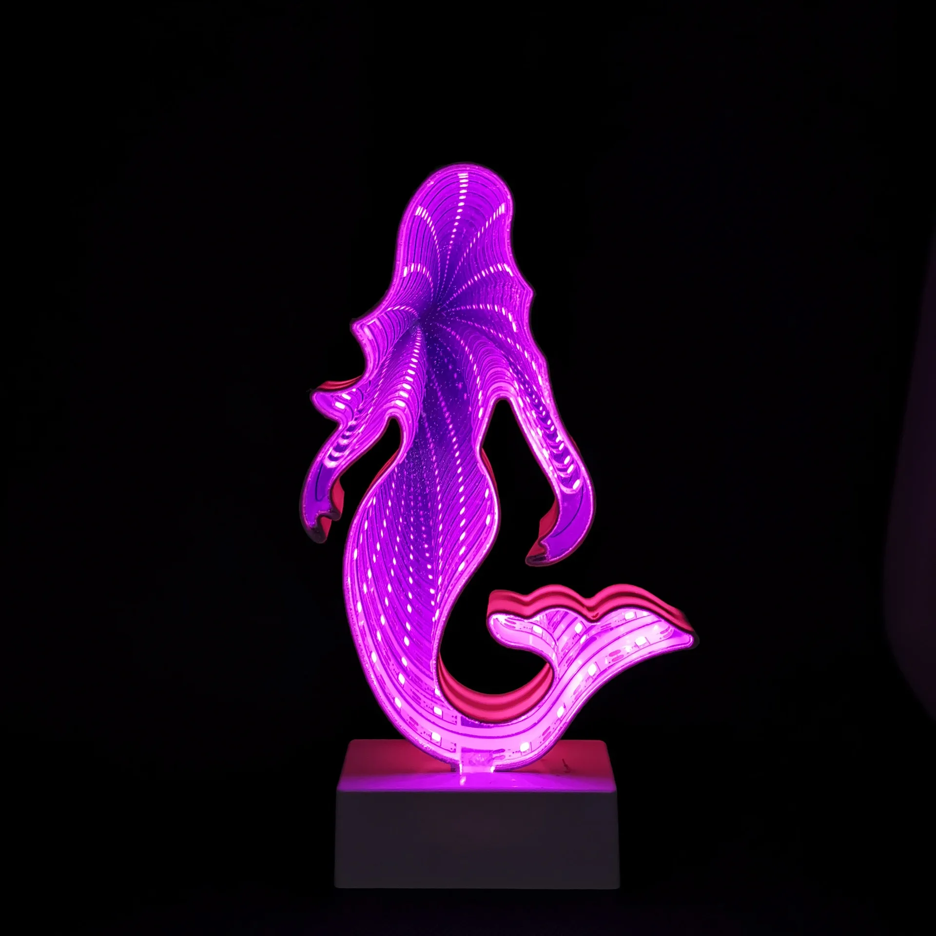 

Wenhsin Letter Neon LED Mirror Light Mermaid Styling Bar Restaurant Home Night Light Led Lights Room Decoration