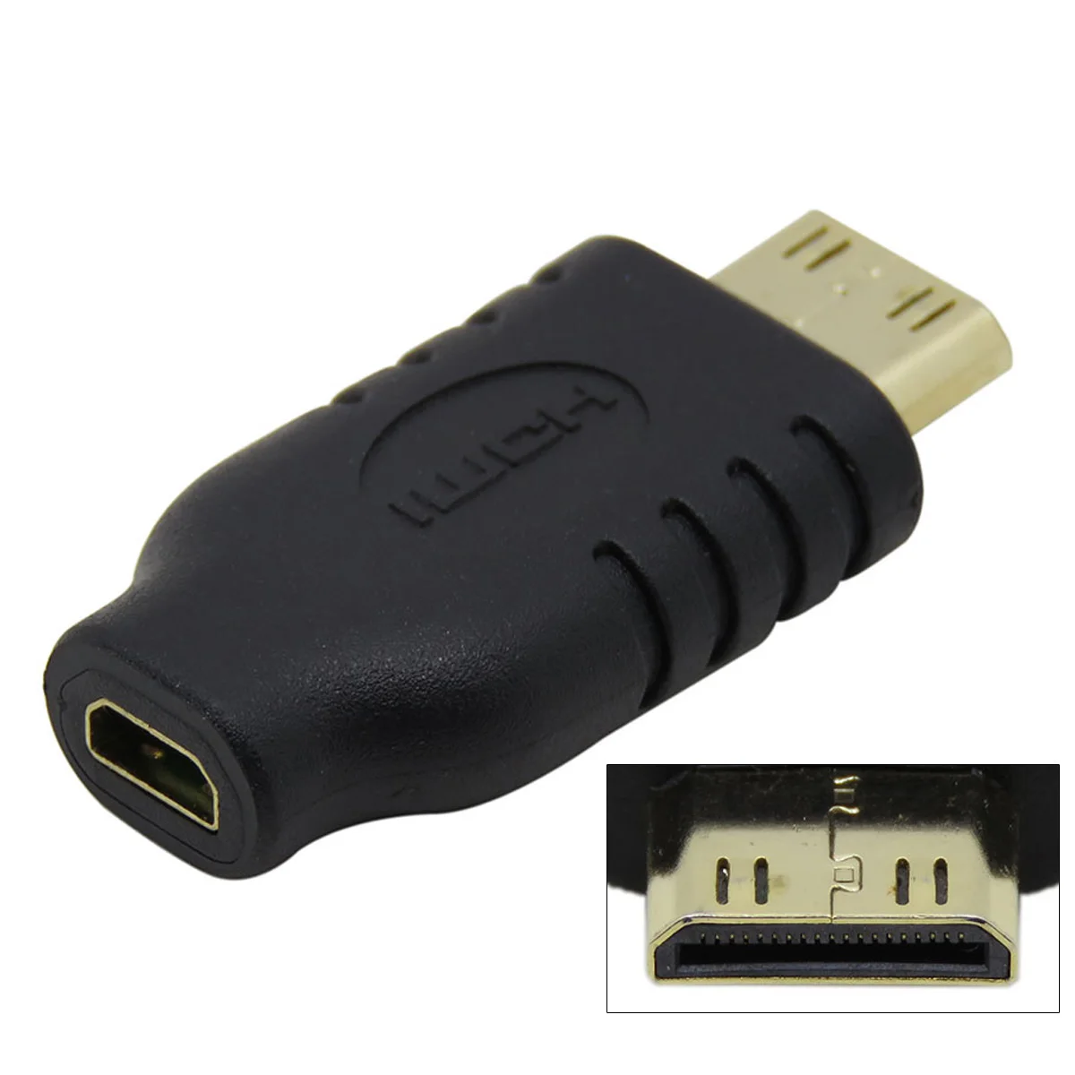 

Micro HDMI Type D Socket Female to Mini HDMI 1.4 Male Type C Convertor Adapter