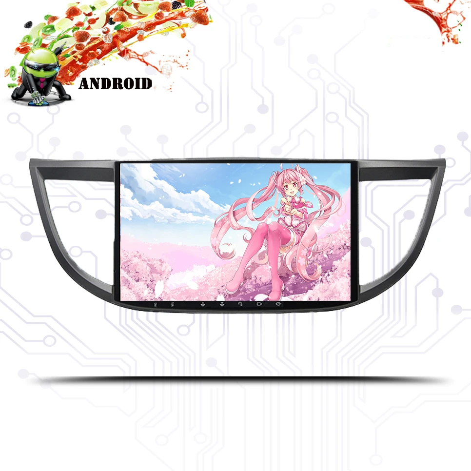 Best Android 9.0 Octa 8 Core 4GB RAM 64GB Car DVD Player GPS Navigation For HONDA CRV 2012-2015 Headunit Autoradio WIFI Tape Recorder 1