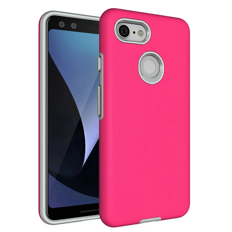 30pcs/lot 2 in 1 Removable Case For Google Pixel 3 XL Anti