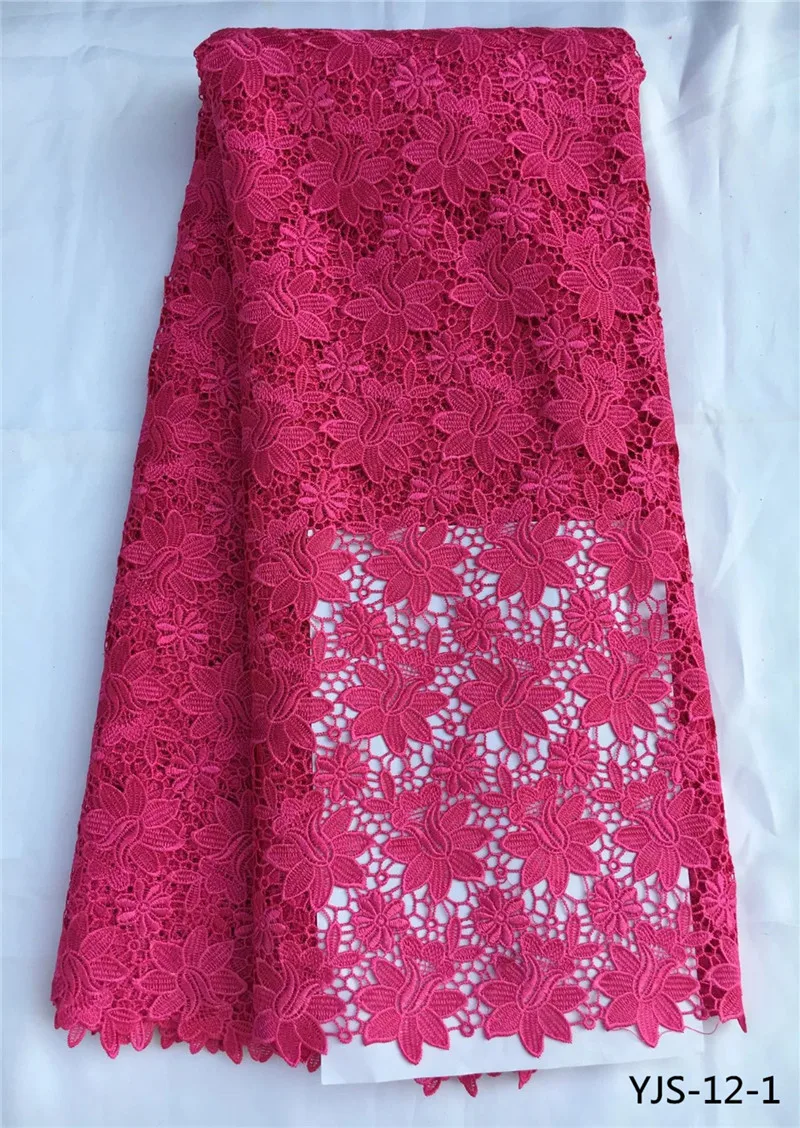 Latest african laces fabrics embroidered guipure lace fabric high