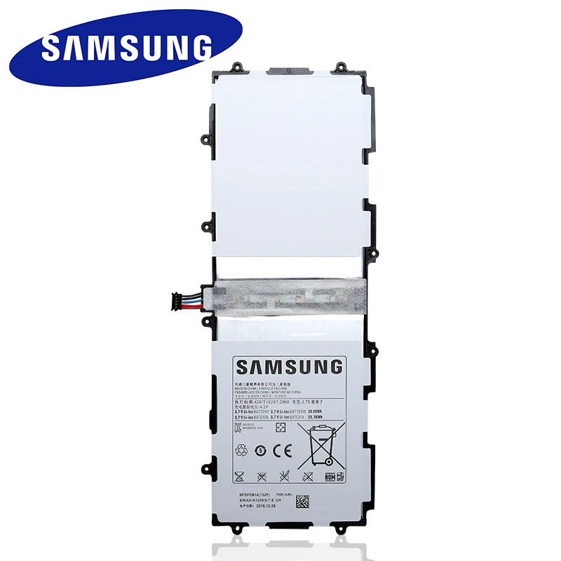 Оригинальная батарея samsung SP3676B1A для samsung Galaxy Tab 10,1 S2 N8000 N8010 N8020 N8013 P7510 P7500 P5100 P5110 P5113 7000 мА-ч