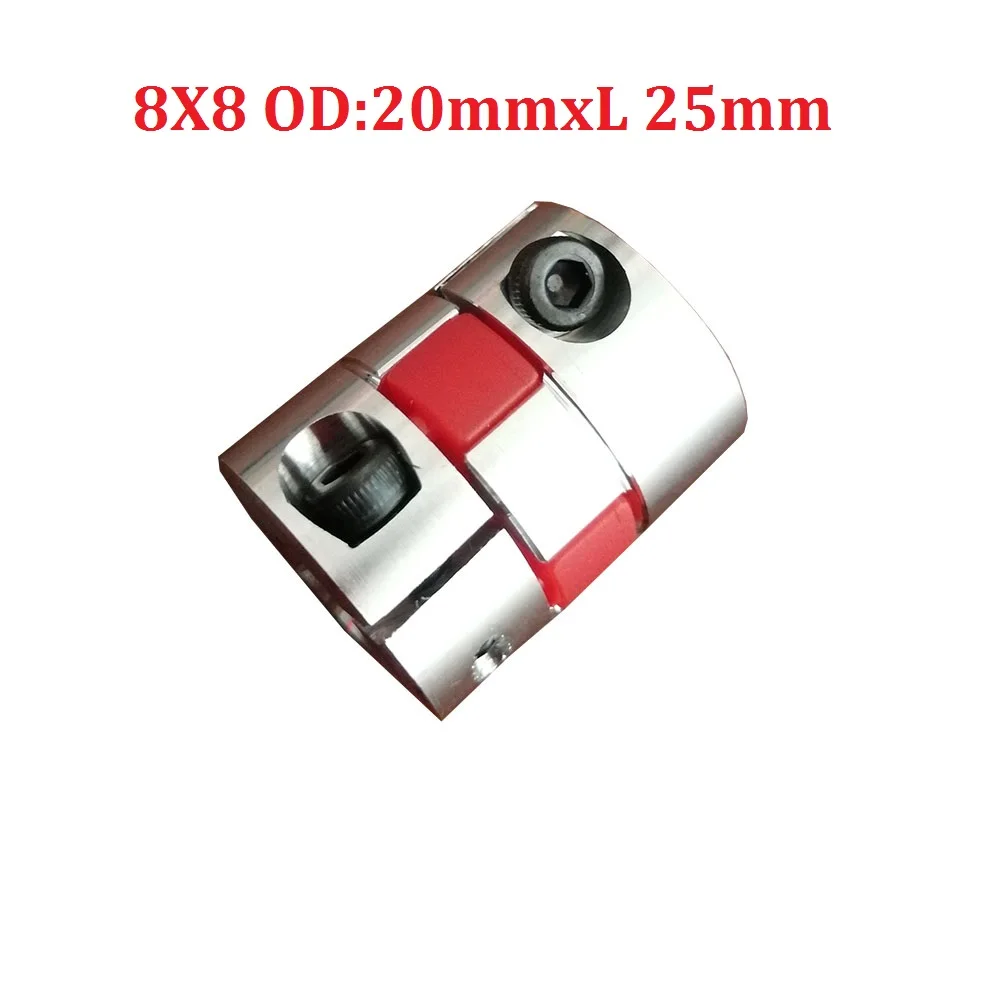 

1pcs 8X8 D20L25 Aluminium Shaft Plum Coupling Motor Connector Flexible shaft