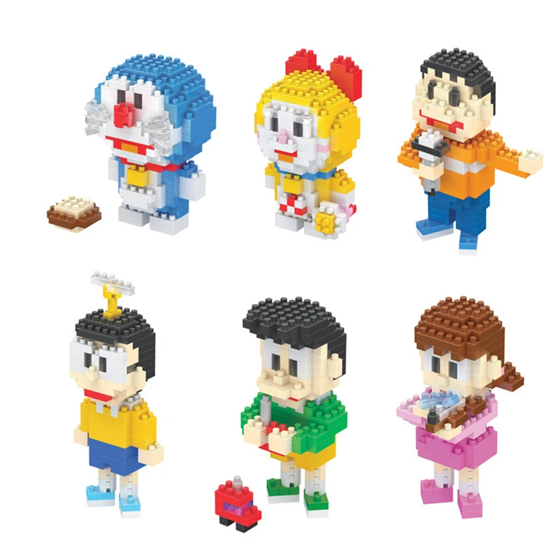 

Small Particles Diamond Leisure Fight Inserted Building Blocks Plastic 7000A-7005A Cartoon Series Characters
