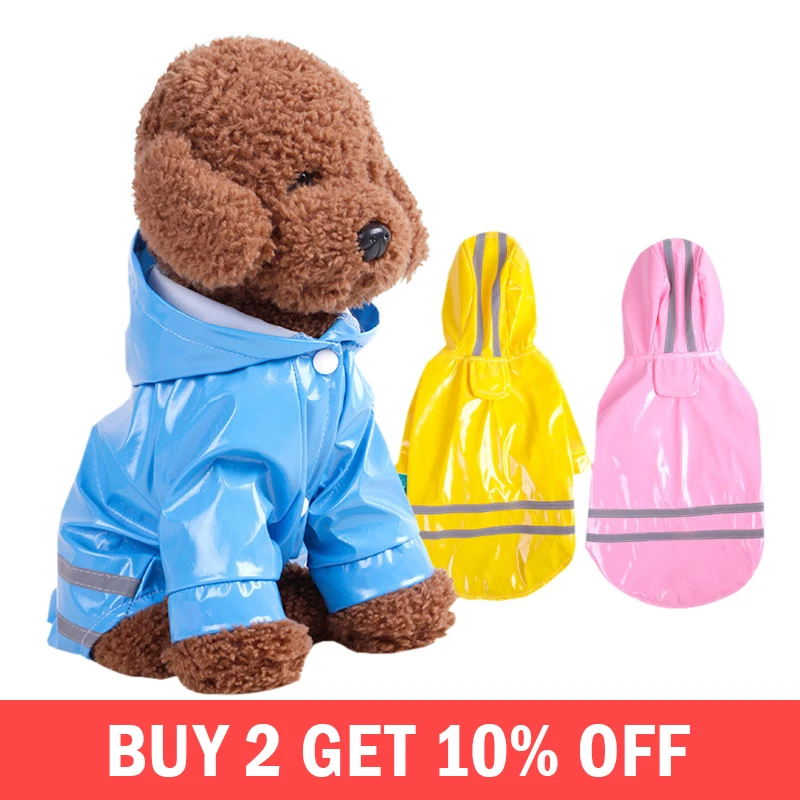 

Outdoor Puppy Pet Rain Coat Hoody Waterproof Raincoat Dogs Cats Travel Apparel Clothes Hooded Pet Raincoats Accessories Supplies