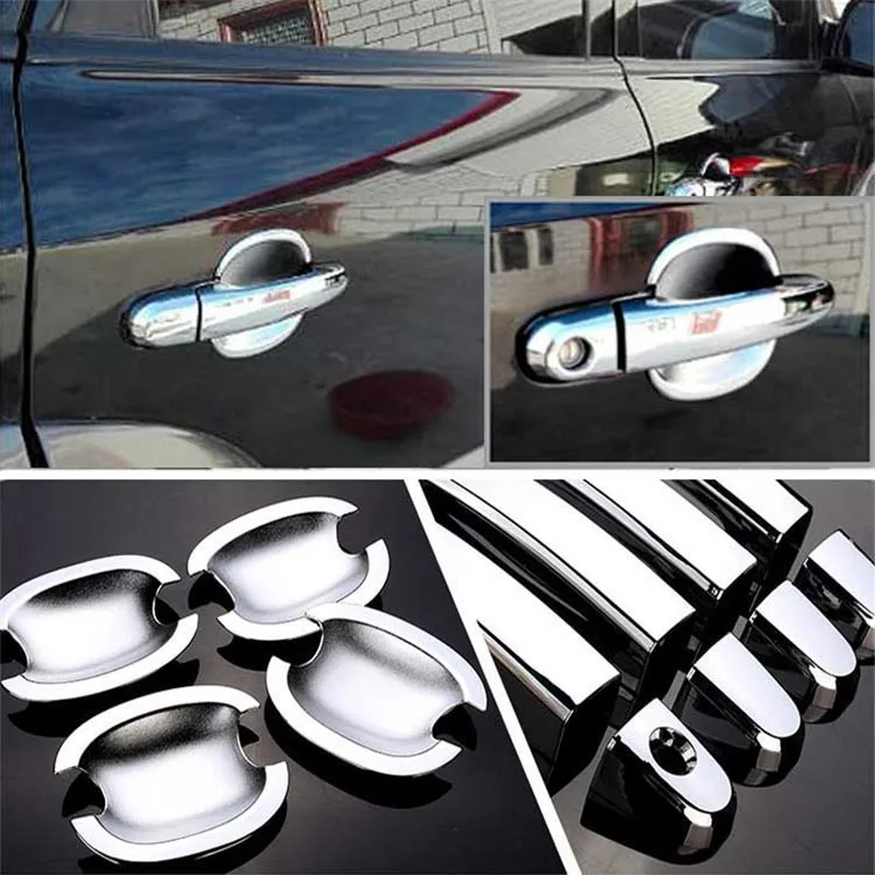 

Non-Rusty Chrome Door Handle Bowl Cover Cup Overlay Trim For Hyundai Tucson