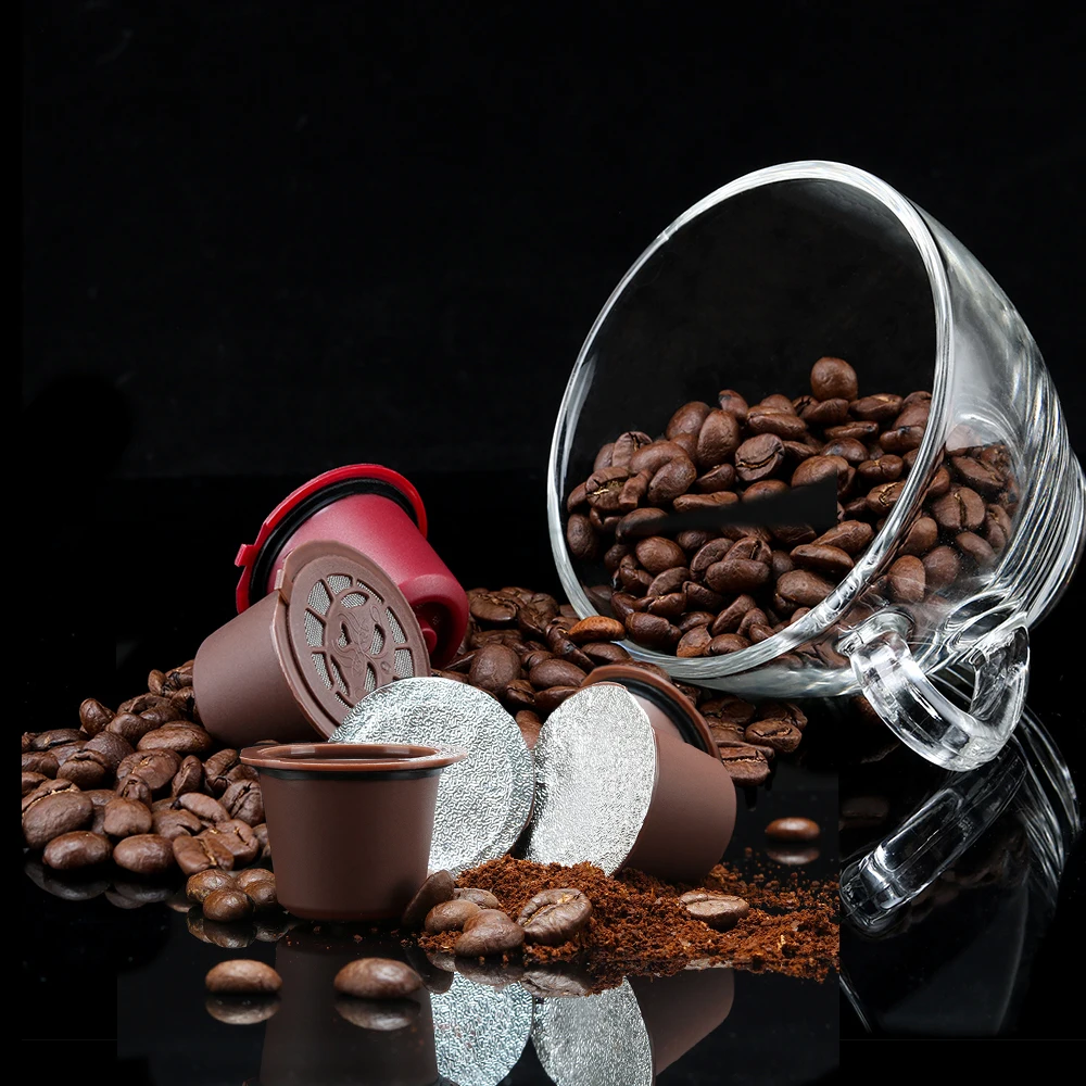 Refillable Reusable Coffee Mug Capsule For Nespresso Machine Coffee Filter Capules with Disposible Nespresso Seal Stickers Refillable Reusable Coffee Mug Capsule For Nespresso Machine Coffee Filter Capules with Disposible Nespresso Seal Stickers