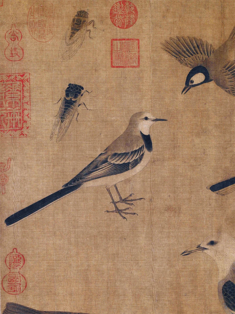 Top 100 traditional Chinese painting canvas prints giant poster Bird