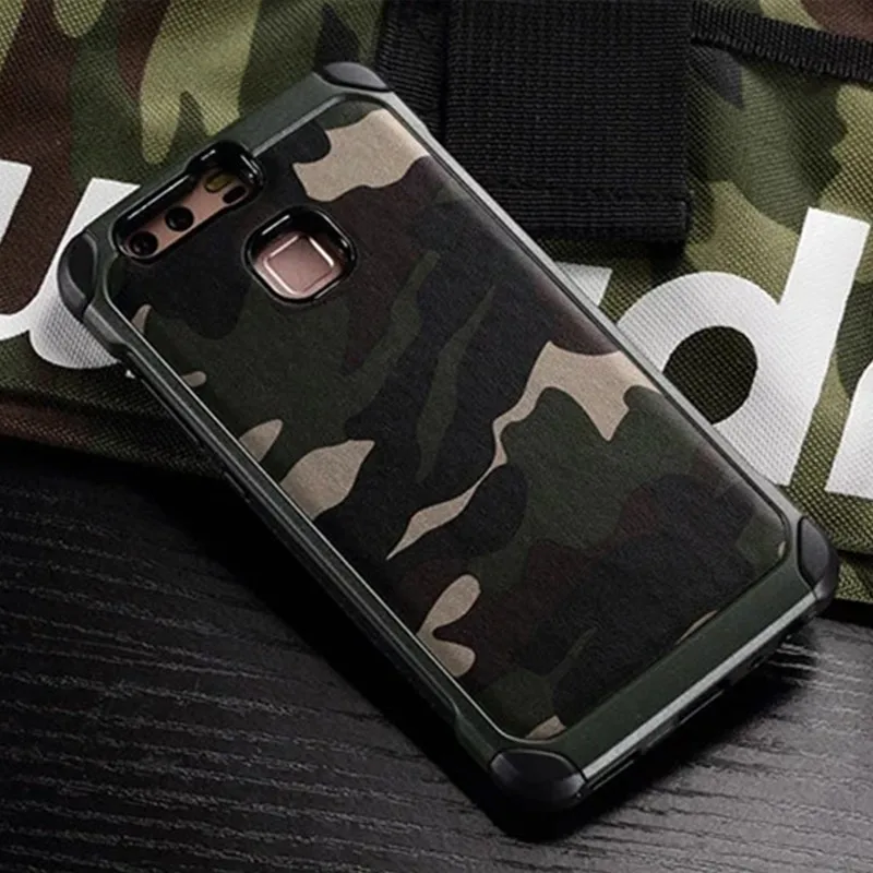 Army Camo Camouflage Case For Huawei P20 PRO P8 P9 P10 Lite Hard Plastic TPU Armor Cover Mate 9 20 10 Pro Coque |