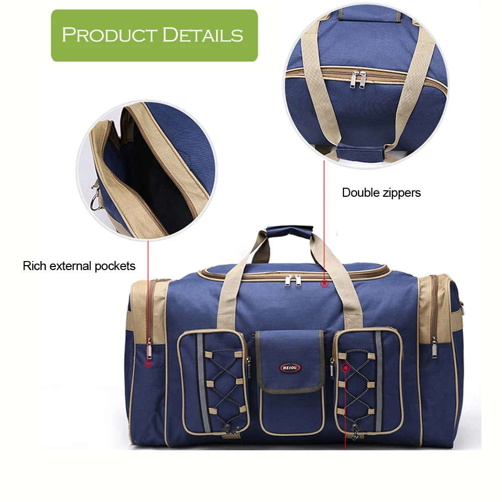  Fishing Bag Large Capacity 70L Multifunctional Reel Bag Backpack Outdoor Fishing Tackle Bag Lure Tr - 33053396739