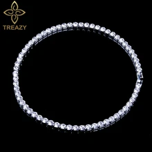TREAZY Элегантный Кристалл колье ожерелье для женщин роскошное жемчужное ожерелье эффектные украшения в подарок колье Femme