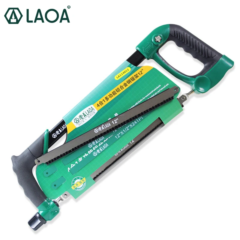 

LAOA 12 Inch Woodworking Tools Hacksaw Frame Saw Bow Saws Mini Hacksaw Frame Handsaw Band Saw Blade Saw Home