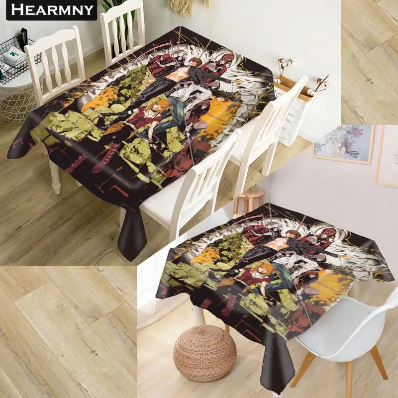 

Death Note Tablecloth Waterproof Oxford Fabric Square/Rectangular Tablecloth For Wedding Table Cloth Cover TV Covers