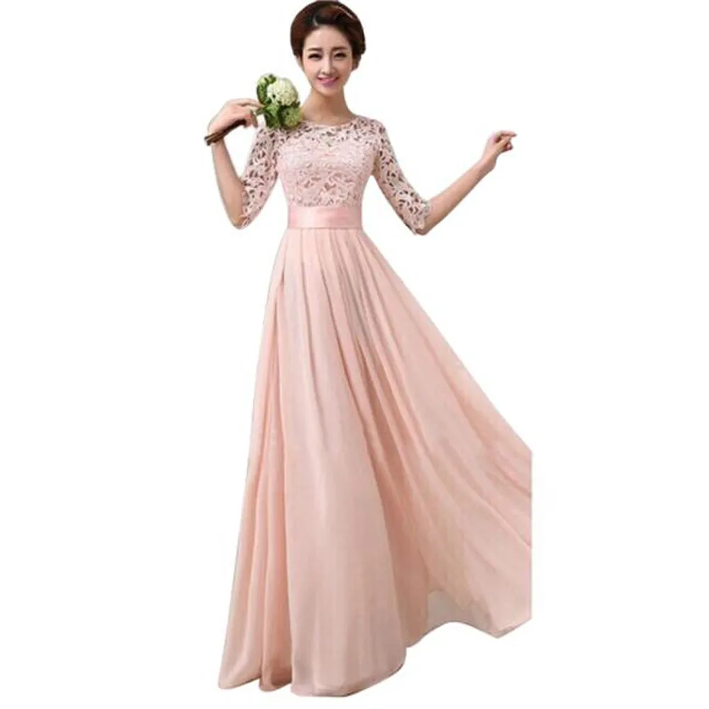 

Women's Lace Chiffon Long Maxi Dress Personality Slim Dresses Hot Sale Beach Bohemian Dresses Vestidos De Verano YL2