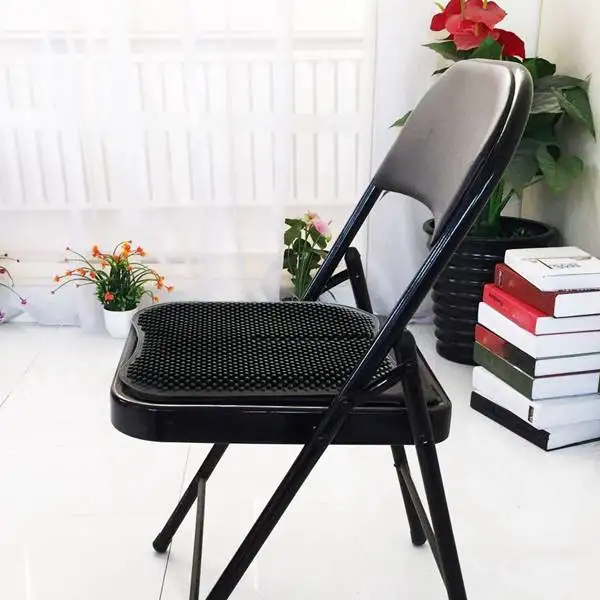 Силикагелевая подушка для автомобильного сиденья, Нескользящая подушка для стула, для офиса, грузовика, дома, дышащее Силиконовое массажное сиденье, 16,5 Дюймов, черное