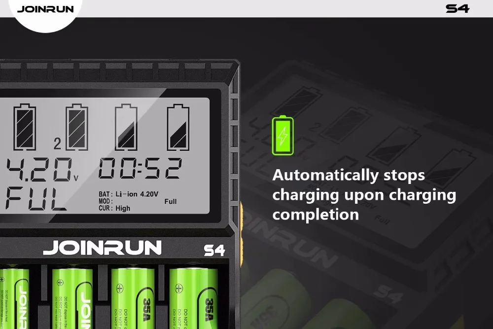S4 универсальное умное зарядное устройство с ЖК-дисплеем быстрое умное зарядное устройство 4 слота для 18650 26650 AA AAA 16340 14500 батареи