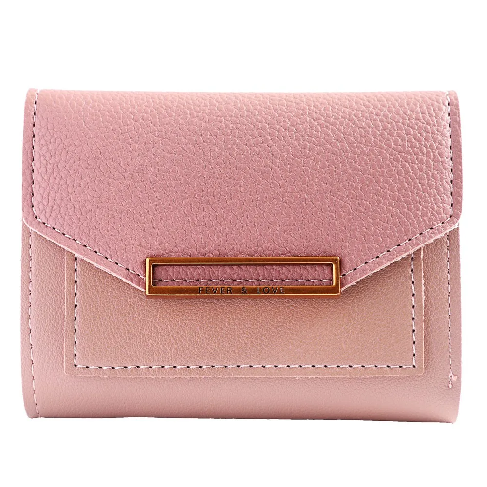 

women Purse Top Leather Mini Envelope Wallet Women Wallet Purse Small Clutch Female Wallets Card Holder portefeuille femme bts