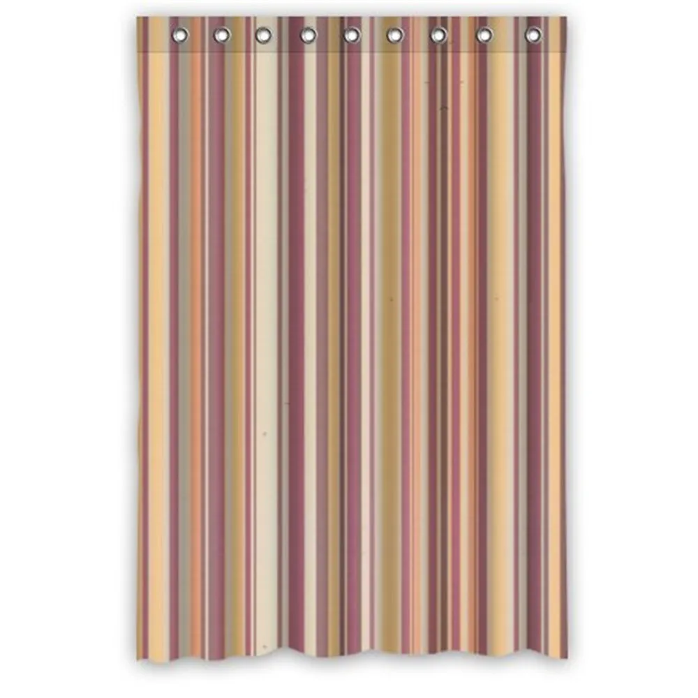 Stylish Lovely Abstract Elegant Stripes Colorful Pattern Bathroom Shower Curtain Rings Included (New Polyester) - Comfort | Дом и сад