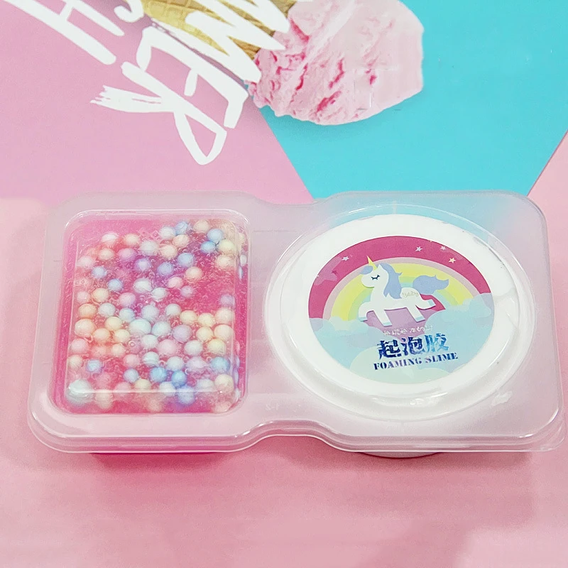 Happy Monkey 140ml Foaming Fluffy Slime+Clear Slime Toys DIY Anti-Stress Educational Cotton Mud Crystal Slime Gift Toy Happy Monkey 140ml Foaming Fluffy Slime+Clear Slime Toys DIY Anti-Stress Educational Cotton Mud Crystal Slime Gift Toy