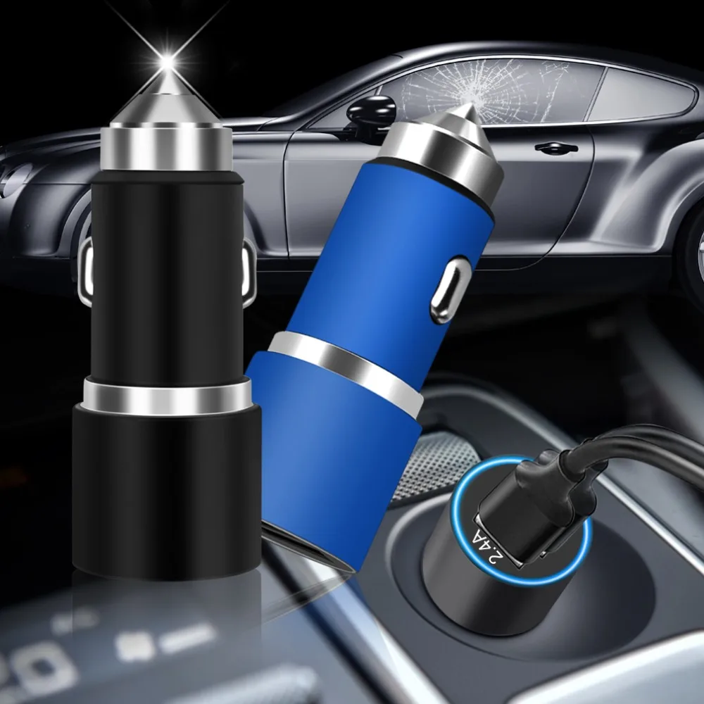 Автомобильное зарядное устройство с Micro USB Спиральный кабель для мобильных