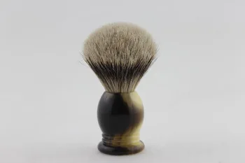 

FS-#PUP20-FH22, Higher Pure badger Shaving Brush with Faux Horn Handle, Knot size 20mm+FREE STAND+FREE SHIPPING