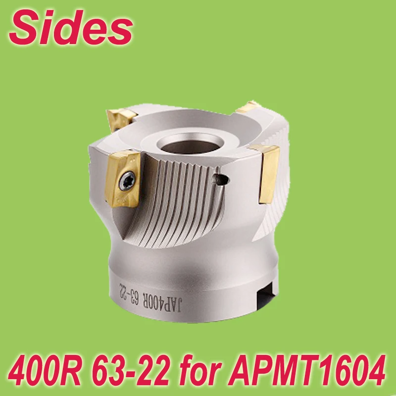 

Free Shiping Two Colors BAP 400R 63-22-4T 90 Degree Right Angle Shoulder Face Mill Head for APMT1604