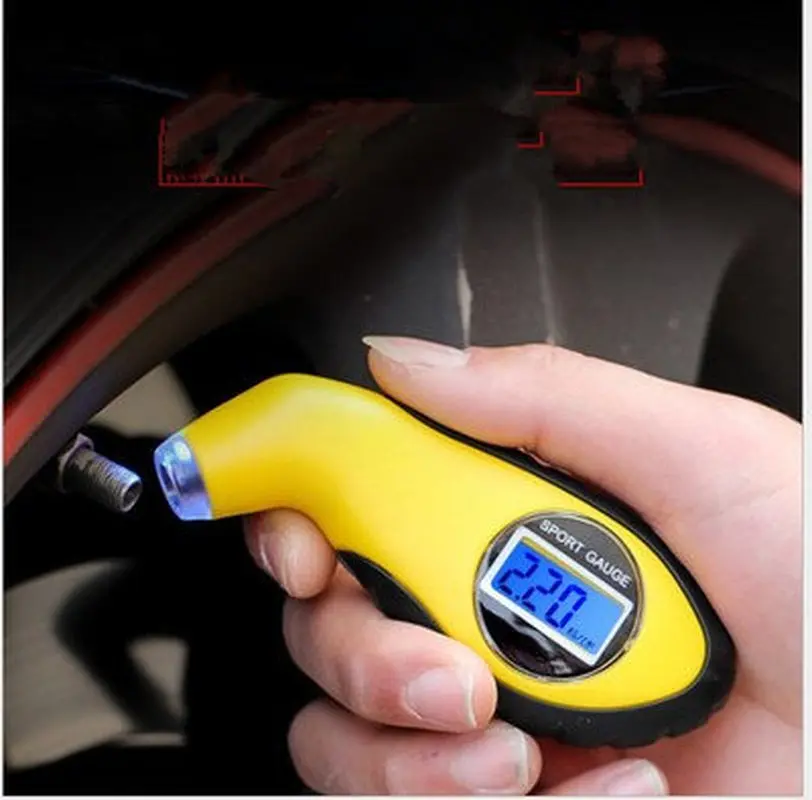 

1PC Tire Air Pressure Gauge Meter Electronic Digital LCD Car Tire Manometer Barometers Tester Tool For Auto Car Motorcycle