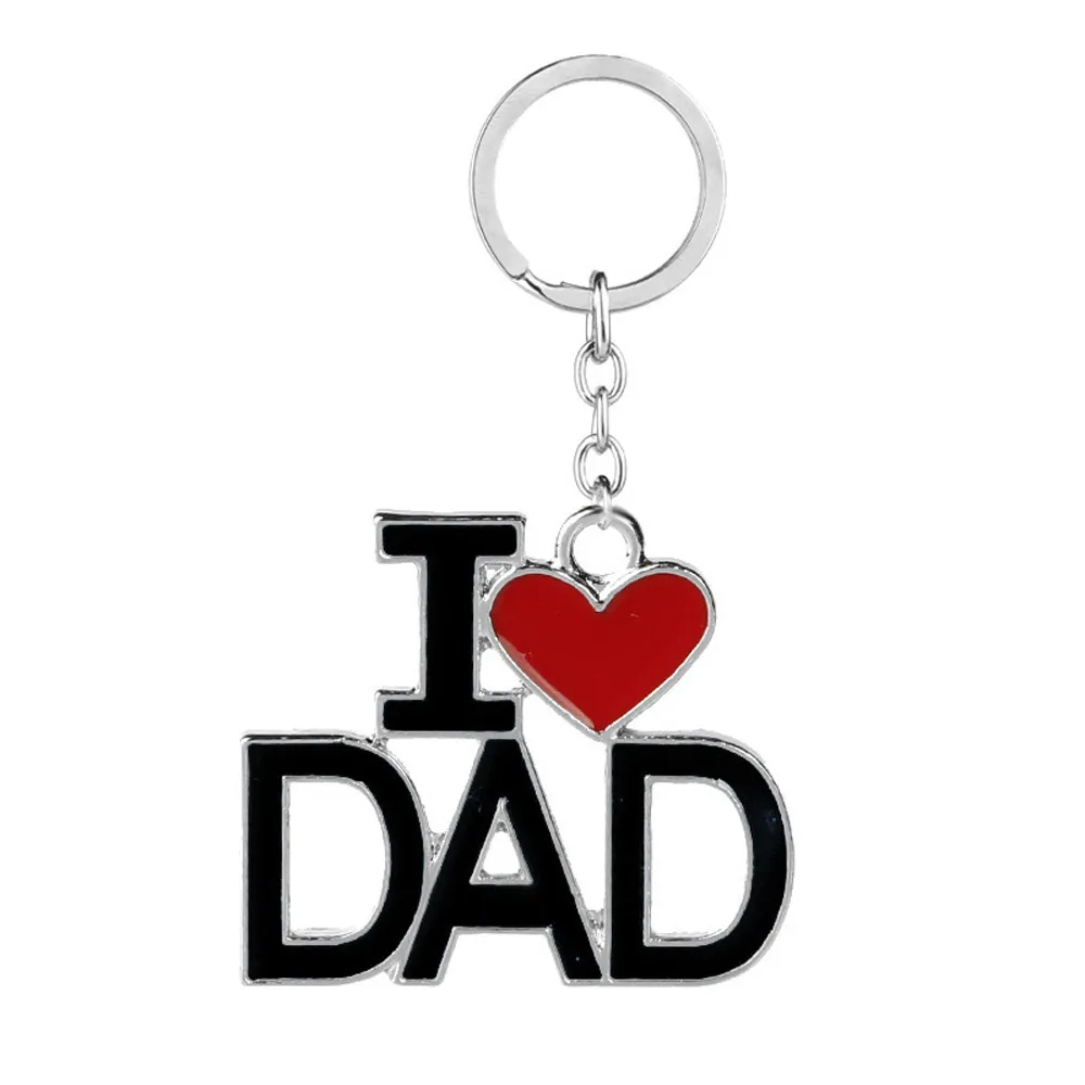 

Metal Key Chain Mother Father's Day 1 Set Keychain Romantic Couple Keychain Keyring Keyfob Valentine's Day Lover Gift Heart Key