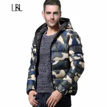 Winter Men Jacket 2017 Brand Thick Casual Warmth Camouflage Mens Jackets and Coats Thick Parka Men Outwear Plus Size Overcoat