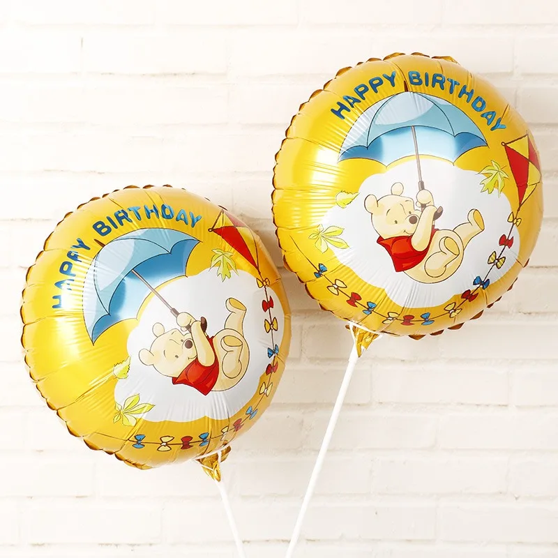 Winnie the Pooh Kids Birthday Party Decoration Set Birthday Party Supplies Baby Birthday Party shower party supplies - Цвет: 1pcs balloon4