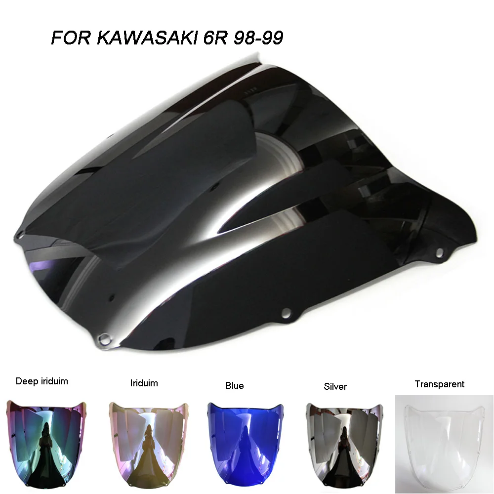 

Motorcycle Windscreen Windshield Screws Bolts Accessories For Kawasaki Ninja ZX-6R ZX6R 636 1998 1999 Iridium Wind Deflectors