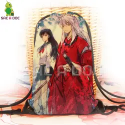 Аниме Inuyasha рюкзак 3D Печать Drawstring Сумка Для женщин Для мужчин Softback дорожные сумки школьная сумка хранения сумки