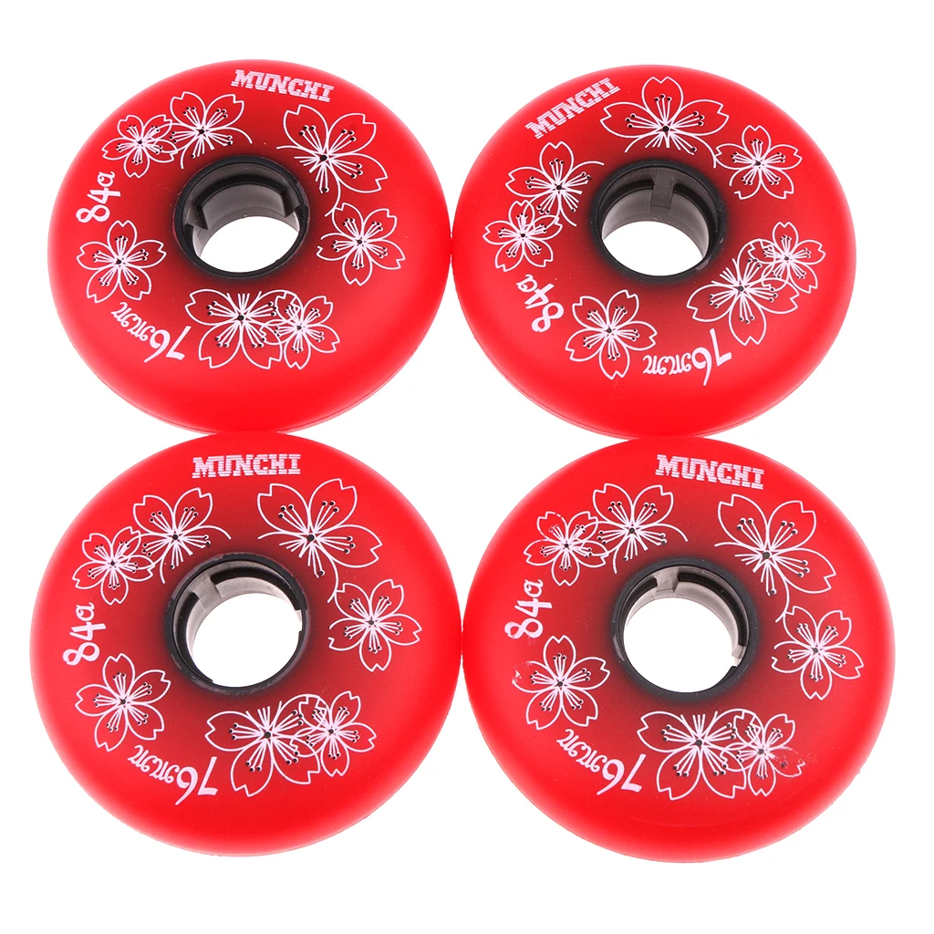 MagiDeal 4 Pieces Inline Roller Hockey Fitness Skate Replacement Wheel 84A