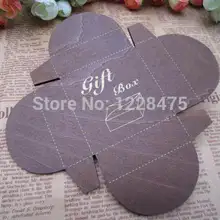 1 шт. стиль Ретро Zakka квадратная коробка шаблон Подарочная заготовка для коробки DIY Ручная трафаретная форма сделать любовную коробку