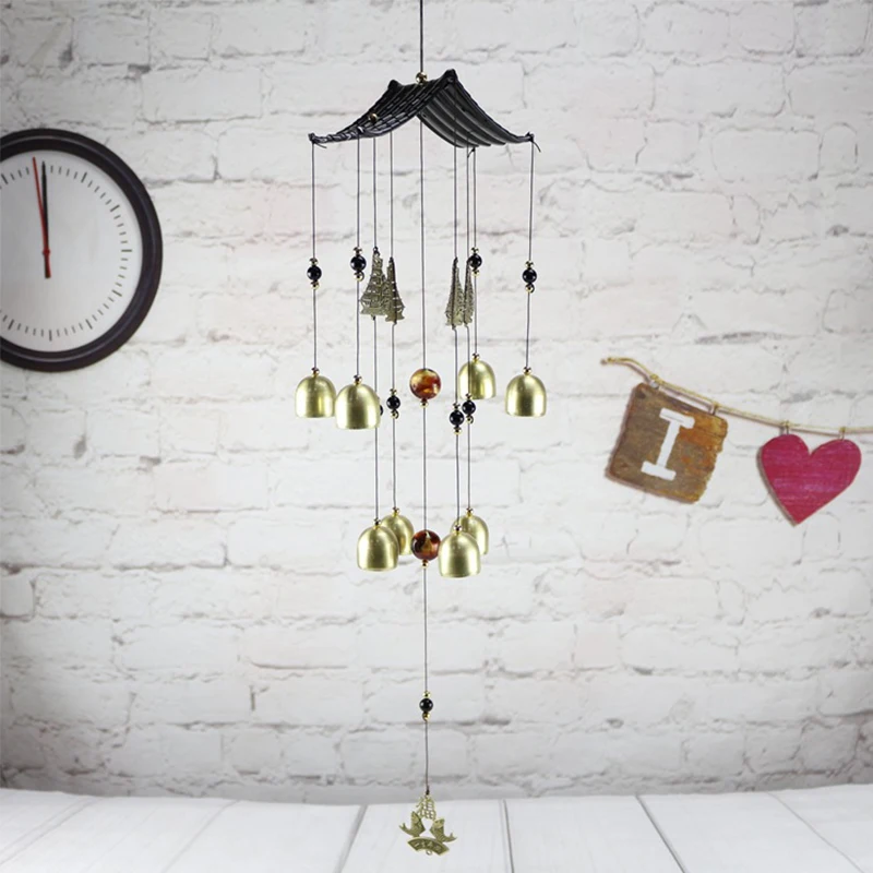 Religious Antirust Copper Wind Chimes Bells Nordic Decoration Home Dream Catcher скандинавский стиль Wind bells atrapasueños