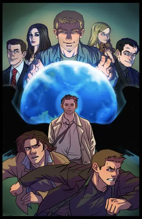 Comcis мультфильм фантазия постер сериала &quotСверхъестественное&quot ТВ Винтаж ретро