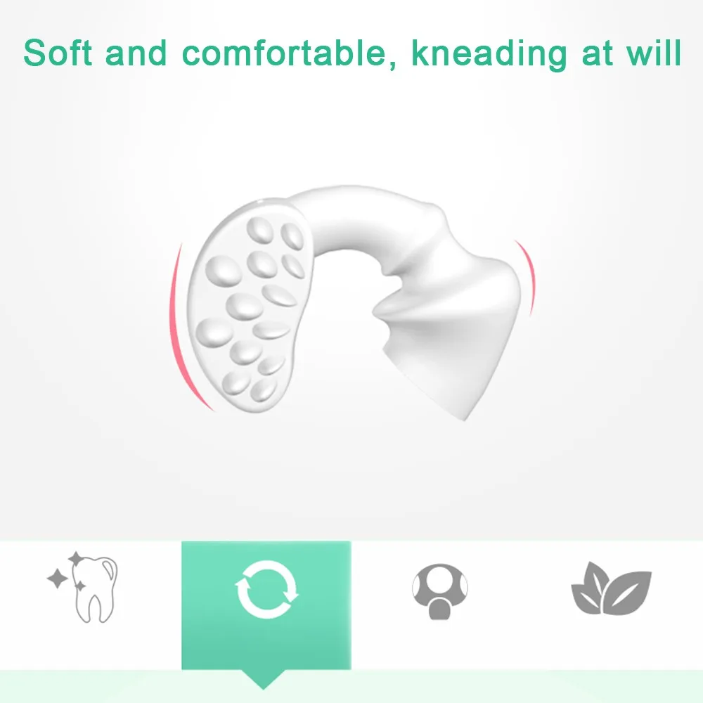 Mambo Baby Toothbrush Kids Training Toothbrush Silicone Child Safe Baby Tongue Cleaner Teether Teething Brush Dental Care