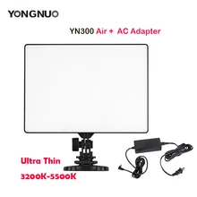 YONGNUO YN300Air YN-300 светодиодный фонарь для камеры 3200 K-5500 K с адаптером переменного тока для камеры Canon Nikon DSLR и видеокамеры