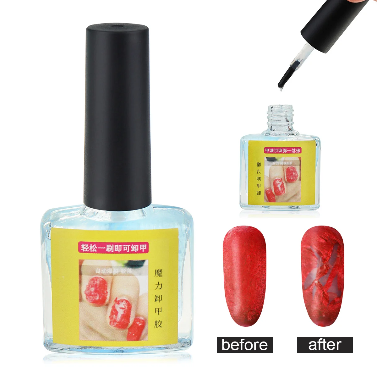 

Monja 15ml Nail Art Burst Magic Nail Polish Gel Soak Off Remover UV Gel Remove Cleaner Liquids Professional Manicure Tool