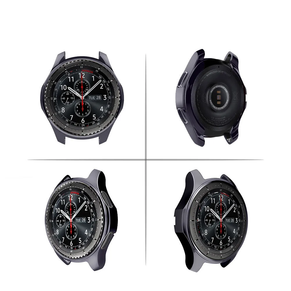 Чехол gear S3 frontier для samsung Galaxy Watch, 46 мм, 42 мм, ремешок, покрытие из мягкого ТПУ, универсальный защитный чехол, рамка