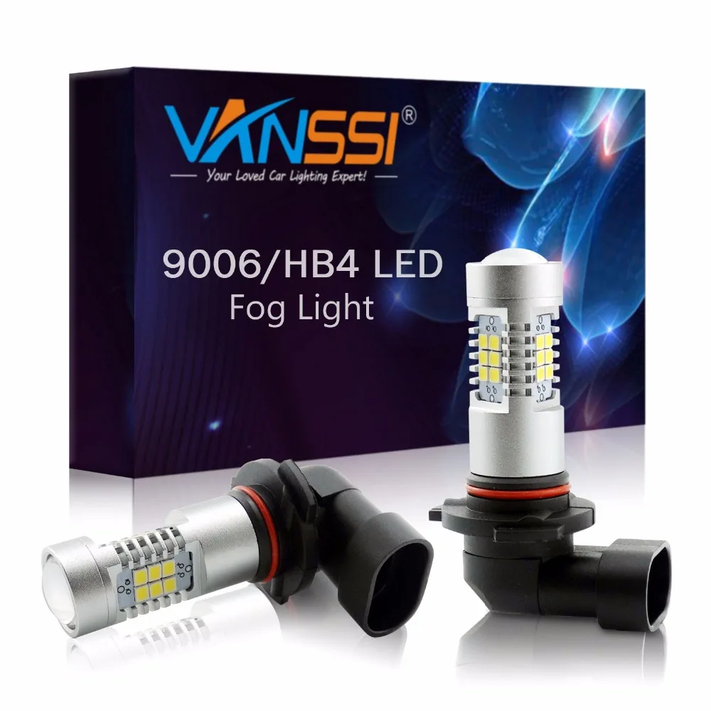 Светодиодный противотуманный светильник 2x9006 HB4 21SMD супер яркий белый свет 6000K VANSSI