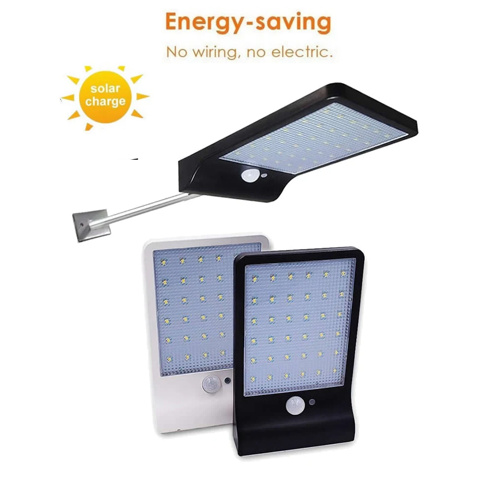 

Aluminum pole 48/36 LED PIR Motion Sensor Solar Light solar lamp Garden Security Outdoor Waterproof Wall spot flood pathway