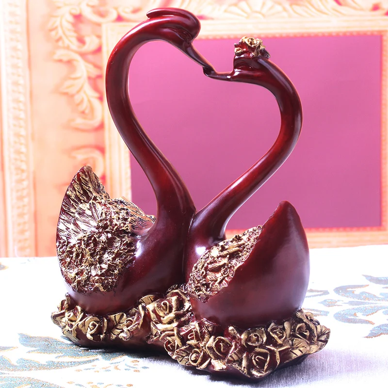 

decoration art gift craft Lovers swan wedding gift decoration home decoration ceramic fashion new house crafts