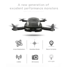 Dobrável Mini Controle de Voz 4-eixo Zangão RC com Câmera HD Wi-fi FPV Quadrocopter Selfie Profissional Zangão Headless Modo zangão