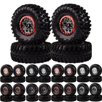 

4pcs Aluminum 2.2" Beadlock Wheel Rim & Super Swamper Rocks Tyre FOR RC 1/10 Axial Traxxas HPI 2020-3021
