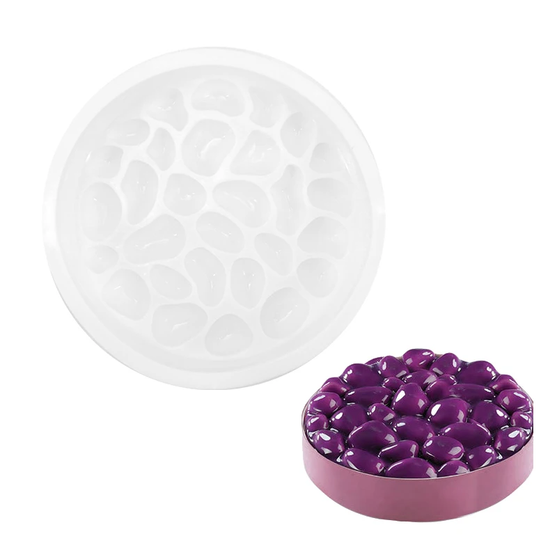 

Cobblestone Silicone Cake Mold For Baking Mousse Pans Chocolate Sponge Moulds DIY Cake Decorating Tools Kitchen Bakeware