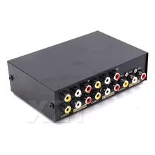 1 Uds 2/4/8 puertos compuesto RCA AV Swithcer audio selector de vídeo interruptor para STB DVD HDTV convertidor 1 en 2 hacia fuera la más nueva gran oferta