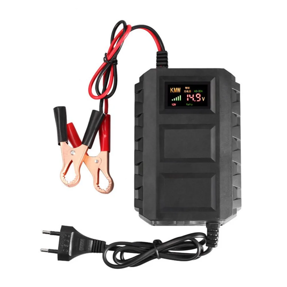 12V Intelligent font b Battery b font Charger LED Digital Display Fast 20A Lead Acid font