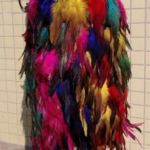 45 см, разные цвета, петушиные перья юбка, двухслойная ткань выстроились# SK023