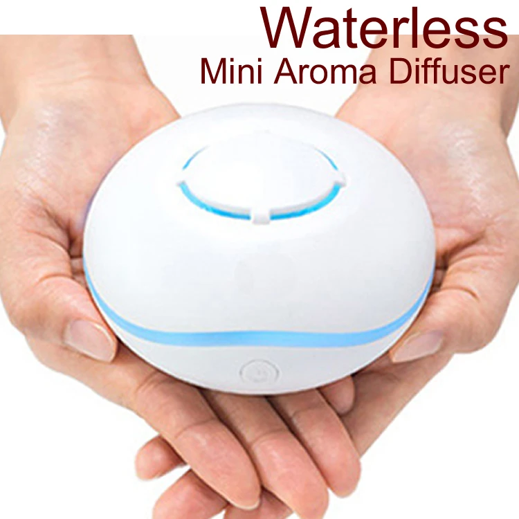 

Portable Waterless Aroma Oil Diffuser Lightweight USB-powered or Battery Car Oil Diffuser with 10 Replaceable Absorbing Pads